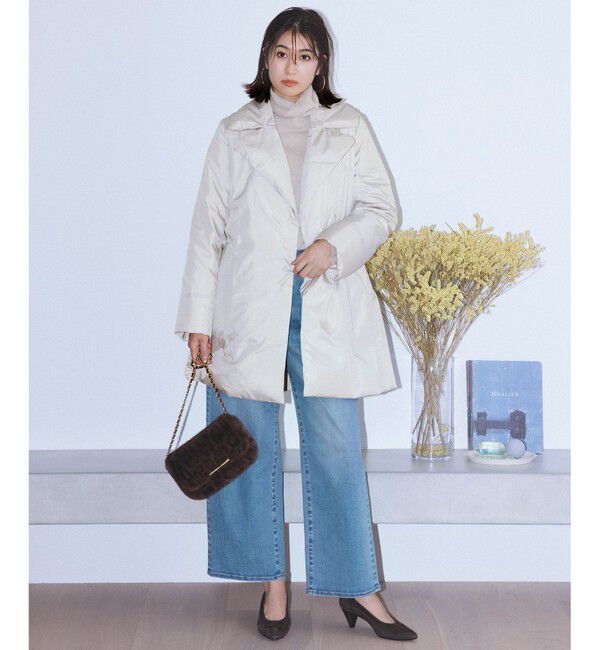 自由区「【撥水加工・洗える】ステッチレスダウン コート」|ダウン|