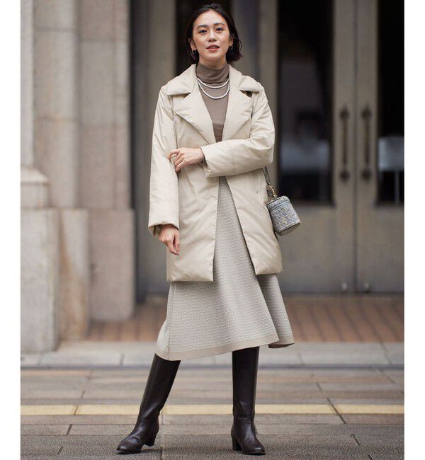 自由区「【撥水加工・洗える】ステッチレスダウン コート」|ダウン|