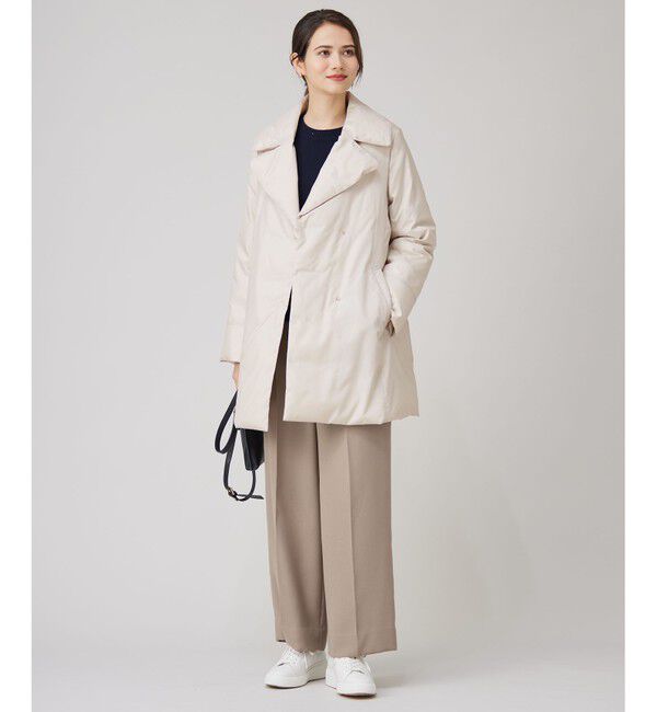 自由区「【撥水加工・洗える】ステッチレスダウン コート」|ダウン|