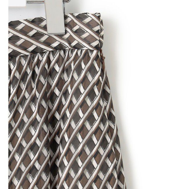 23区「【洗える】Ratti コラージュプリント ギャザースカート」|スカート|