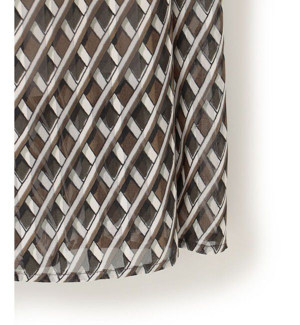 23区「【洗える】Ratti コラージュプリント ギャザースカート」|スカート|