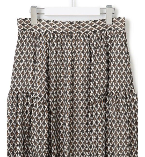 23区「【洗える】Ratti コラージュプリント ギャザースカート」|スカート|