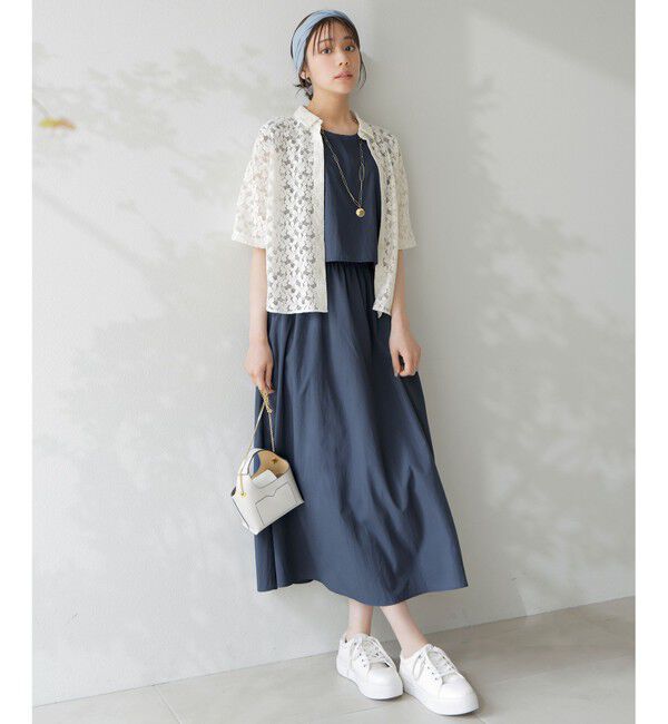 ANY SIS「【撥水・UVカット】ウォーターサイド ワンピース」|ワンピース|