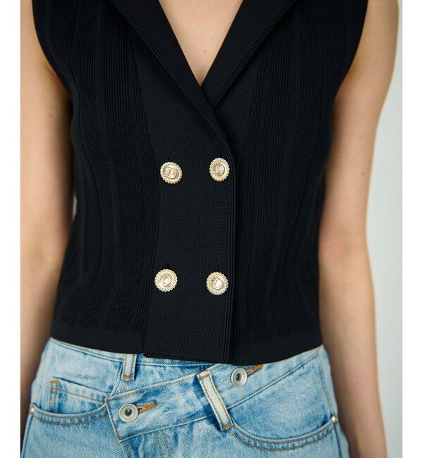 Diagram「ダブルフロントニットジレ」|ベスト・ジレ|