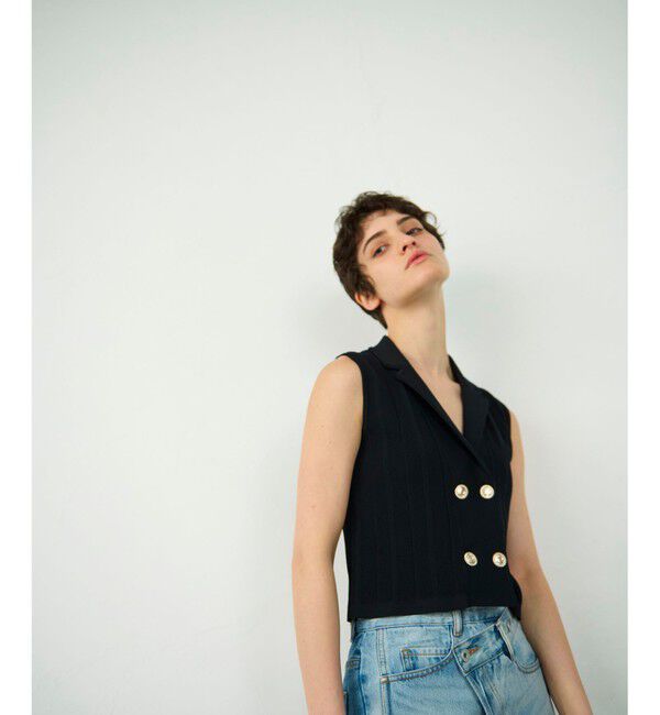 Diagram「ダブルフロントニットジレ」|ベスト・ジレ|