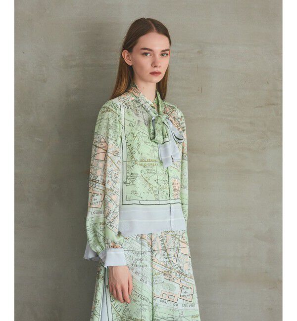 Grace Class「パリスカーフプリントブラウス」|シャツ・ブラウス|