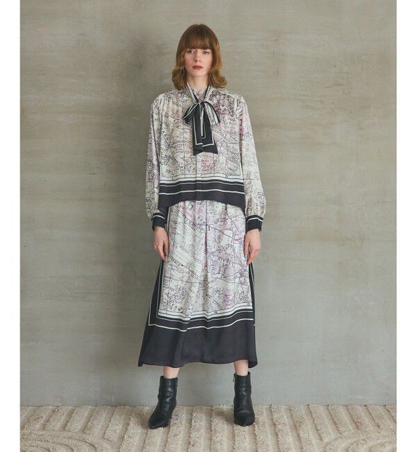 Grace Class「パリスカーフプリントブラウス」|シャツ・ブラウス|