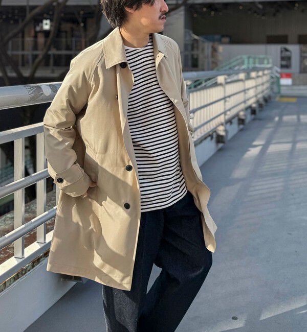 NOLLEY'S goodman「【TAION/タイオン】《ビジカジ対応》別注ステンカラーコート 25SS」|ステンカラーコート|ベージュ