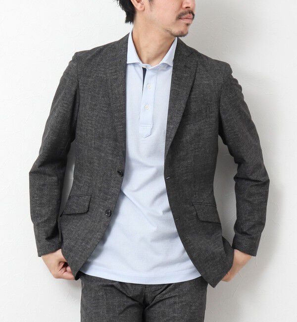NOLLEY'S goodman「《ビジカジ/セットアップ対応》COOL DOTS/クールドッツ JK 25SS」|テーラードジャケット|チャコールグレー
