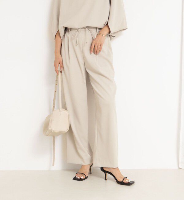 NOLLEY'S「《セットアップ対応》ウォッシャブルツイルイージーパンツ」|その他|