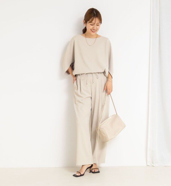 NOLLEY'S「《セットアップ対応》ウォッシャブルツイルイージーパンツ」|その他|