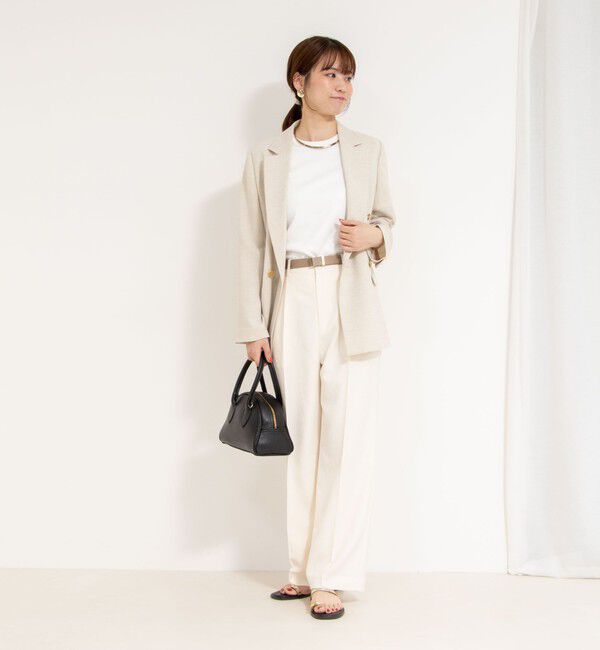 NOLLEY'S「【PR林☆別注カラーあり】ウォッシャブルツイルストレッチ愛されワイドパンツ」|その他|