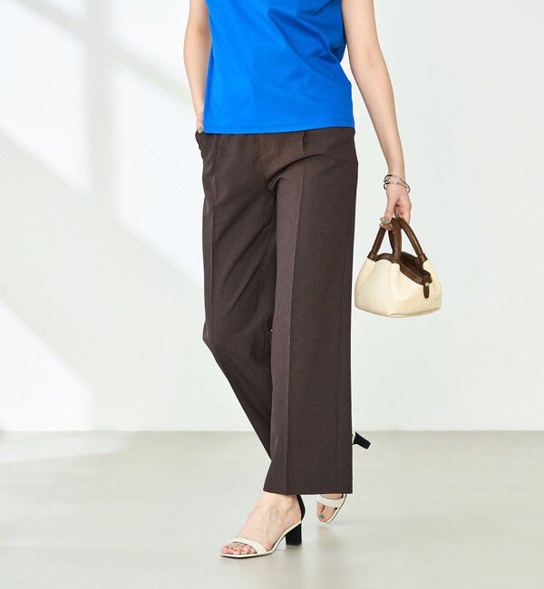 NOLLEY'S「【PR林☆別注カラーあり】ウォッシャブルツイルストレッチ愛されワイドパンツ」|その他|