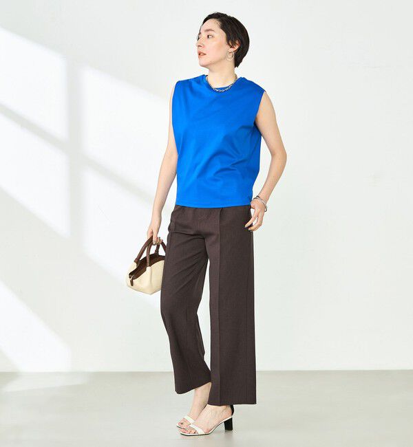 NOLLEY'S「【PR林☆別注カラーあり】ウォッシャブルツイルストレッチ愛されワイドパンツ」|その他|