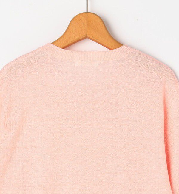 NOLLEY'S「《アンサンブル対応》《手洗い可能》フレンチリネン5分袖プルオーバーニット」|ニット・セーター|