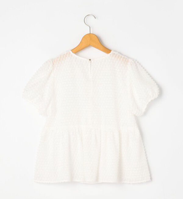 NOLLEY'S「カットジャガードペプラムブラウス」|シャツ・ブラウス|