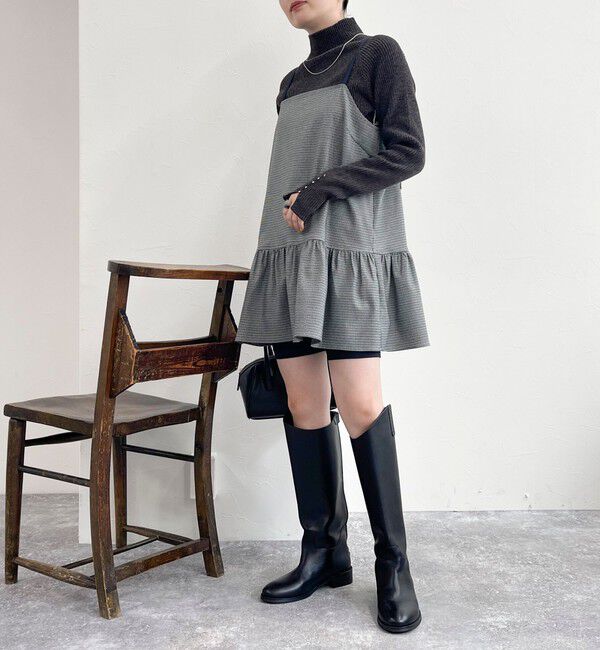 fredy emue「チェック柄レイヤードキャミワンピース」|ワンピース|