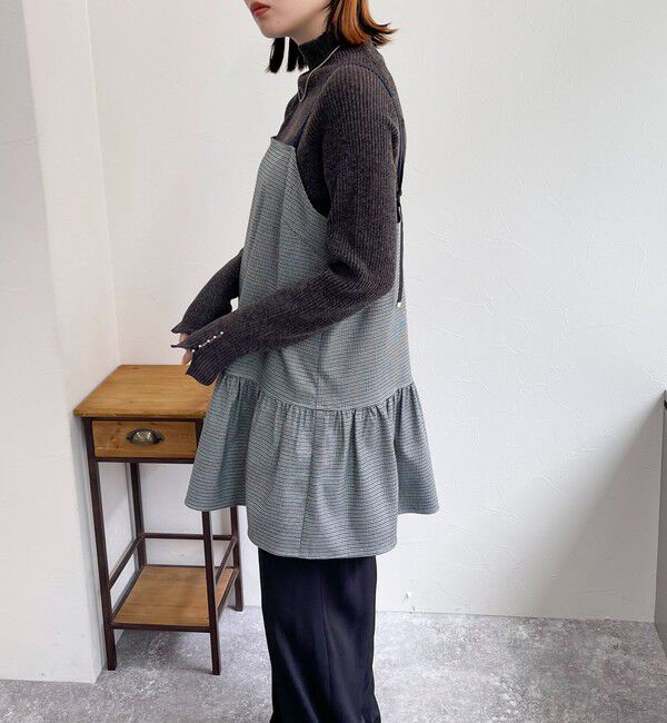 fredy emue「チェック柄レイヤードキャミワンピース」|ワンピース|