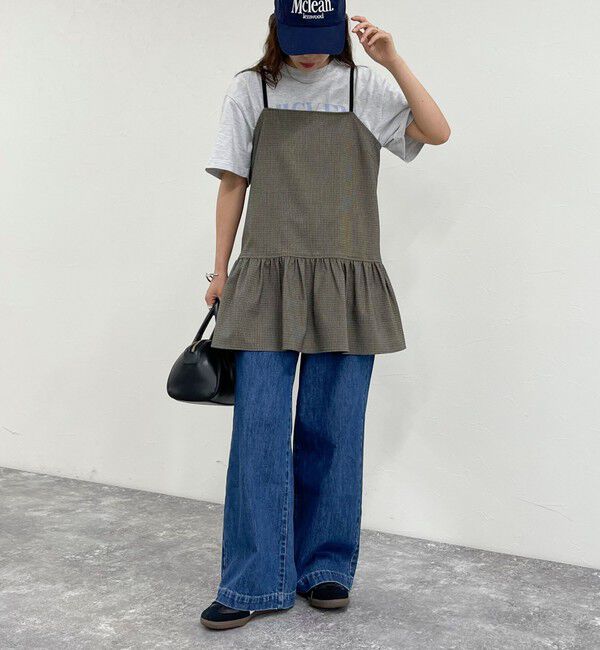 fredy emue「チェック柄レイヤードキャミワンピース」|ワンピース|