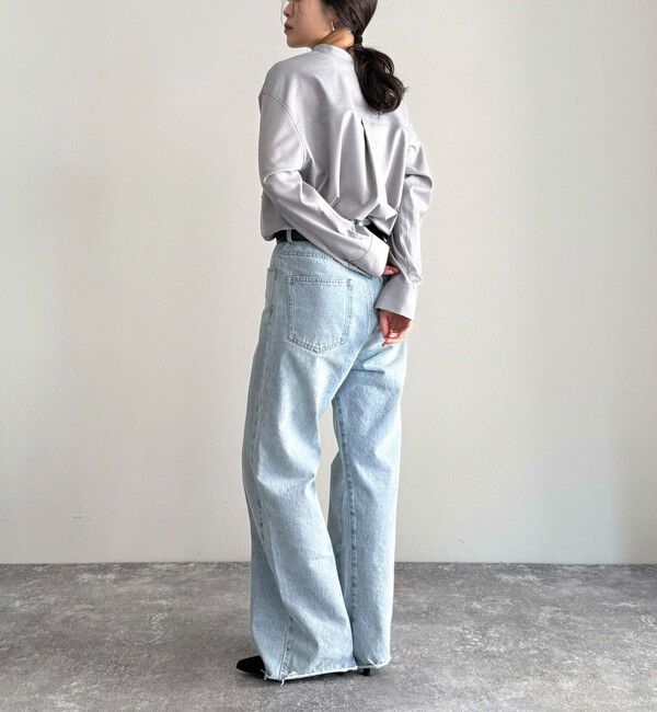 fredy emue「《セットアップ対応》TRパール釦バンドカラーシャツ」|シャツ・ブラウス|