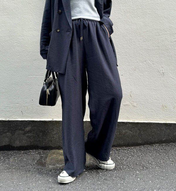 fredy emue「《セットアップ対応》リネン混スラブツイルイージーパンツ」|チノ|