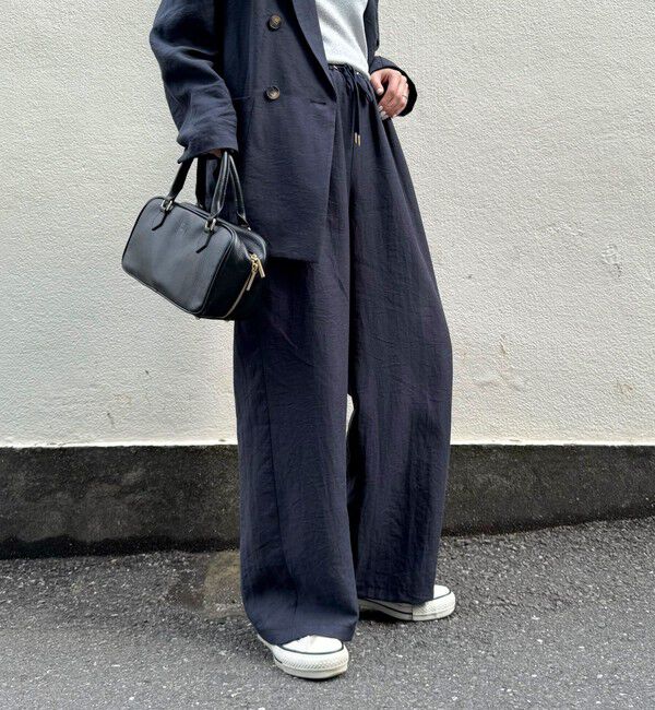 fredy emue「《セットアップ対応》リネン混スラブツイルイージーパンツ」|チノ|