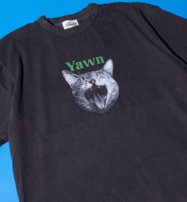 GLOSTER「【新柄追加】【GLOSTER/グロスター】DOG&CAT 犬猫プリント ピグメント プリントTシャツ」|Tシャツ・カットソー|