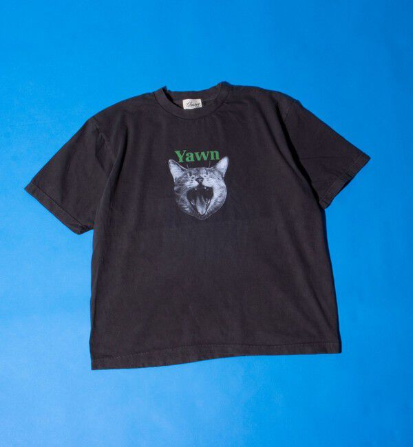 GLOSTER「【新柄追加】【GLOSTER/グロスター】DOG&CAT 犬猫プリント ピグメント プリントTシャツ」|Tシャツ・カットソー|