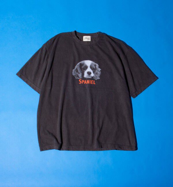 GLOSTER「【新柄追加】【GLOSTER/グロスター】DOG&CAT 犬猫プリント ピグメント プリントTシャツ」|Tシャツ・カットソー|