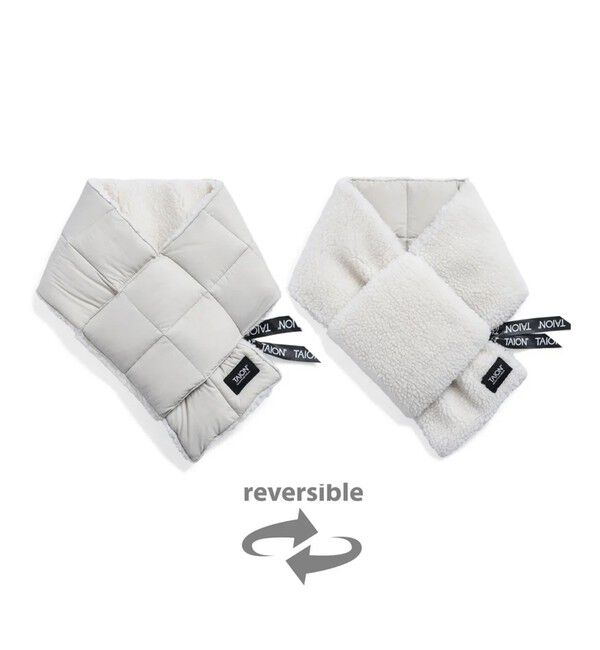 GLOSTER「【TAION/タイオン】マウンテン リバーシブル ダウン&times;ボア マフラー」|マフラー|