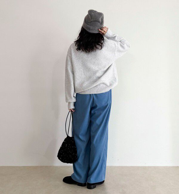 fredy emue「シルキーウォームセミワイドイージーパンツ」|チノ|