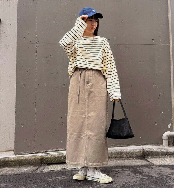 fredy emue「ニットソーボーダーBIGプルオーバー」|Tシャツ・カットソー|