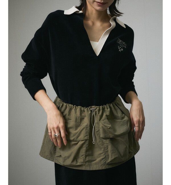 SALON adam et rope'「【撥水】ガーデナーズポケットスカート」|スカート|オリーブ