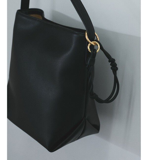 スプリットレザーミドルトートバッグ/バケットバッグ［WEB限定カラー