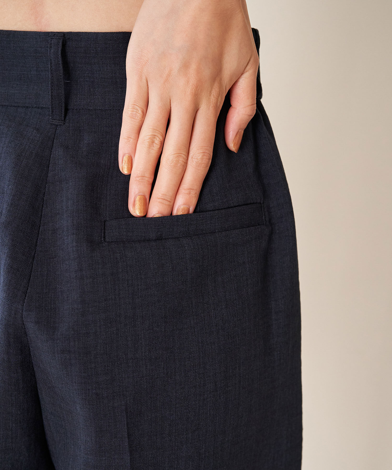 VIS「【接触冷感・洗える】美easyリネンライクショートパンツ」|その他|