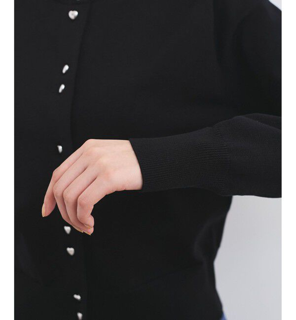 VIS「【洗える】ダブルハートボタンカーディガン」|カーディガン|