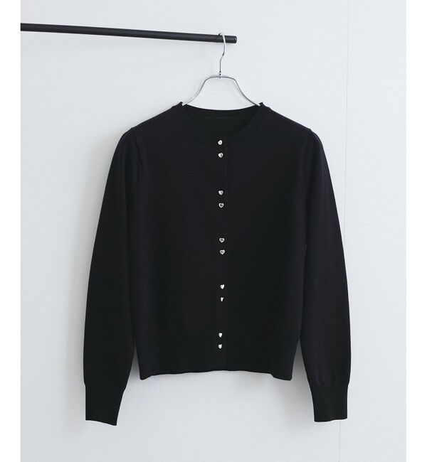 VIS「【洗える】ダブルハートボタンカーディガン」|カーディガン|