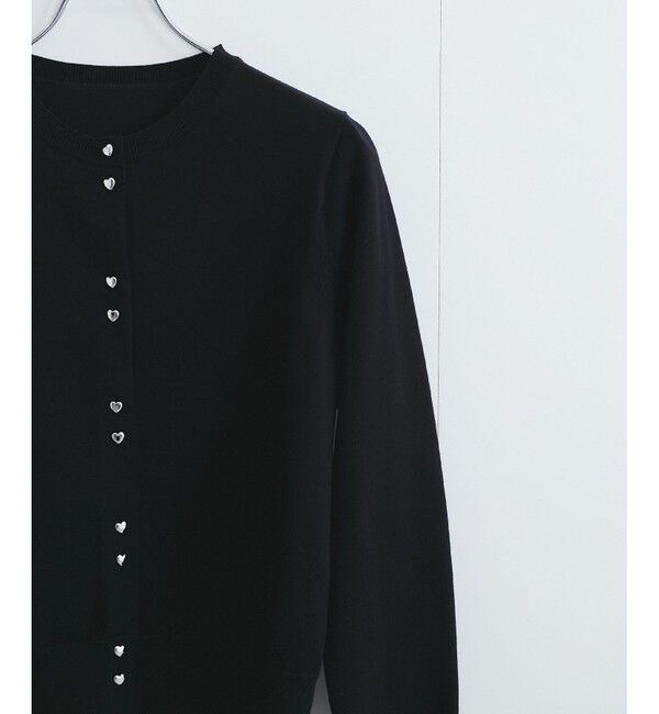 VIS「【洗える】ダブルハートボタンカーディガン」|カーディガン|