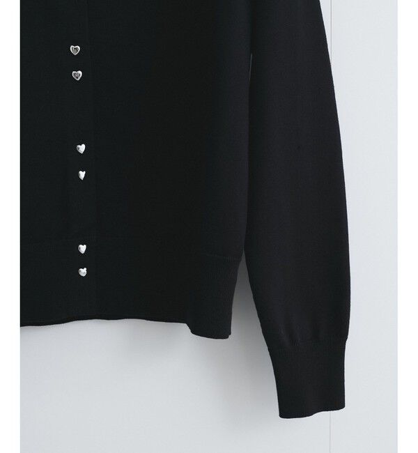 VIS「【洗える】ダブルハートボタンカーディガン」|カーディガン|