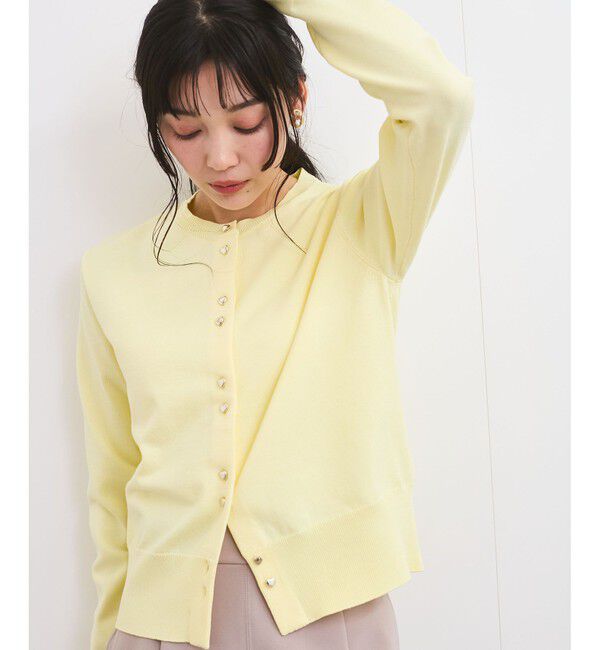 VIS「【洗える】ダブルハートボタンカーディガン」|カーディガン|