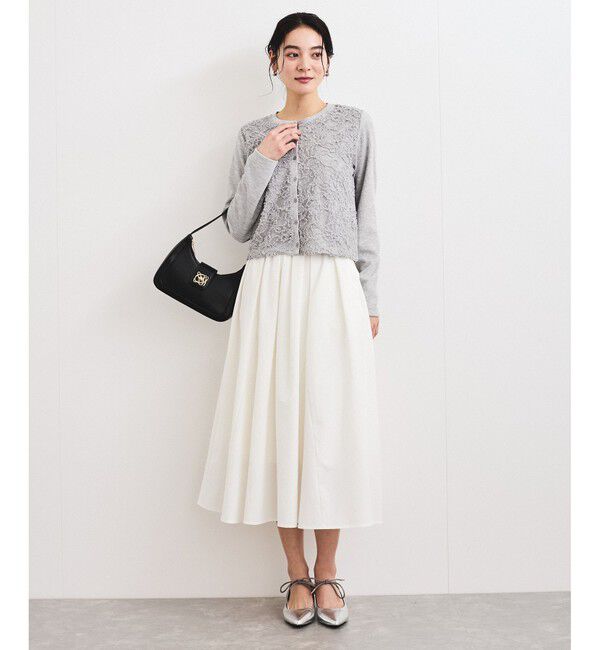 VIS「レースドッキングカーディガン」|カーディガン|