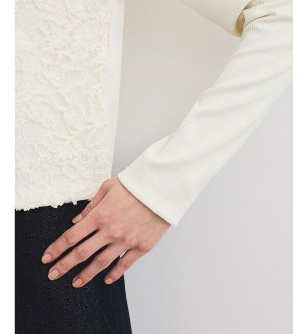 VIS「レースドッキングカーディガン」|カーディガン|