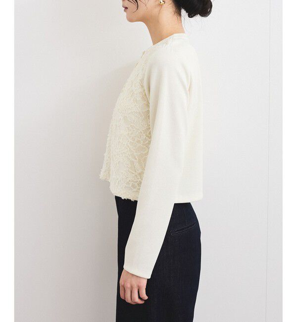 VIS「レースドッキングカーディガン」|カーディガン|