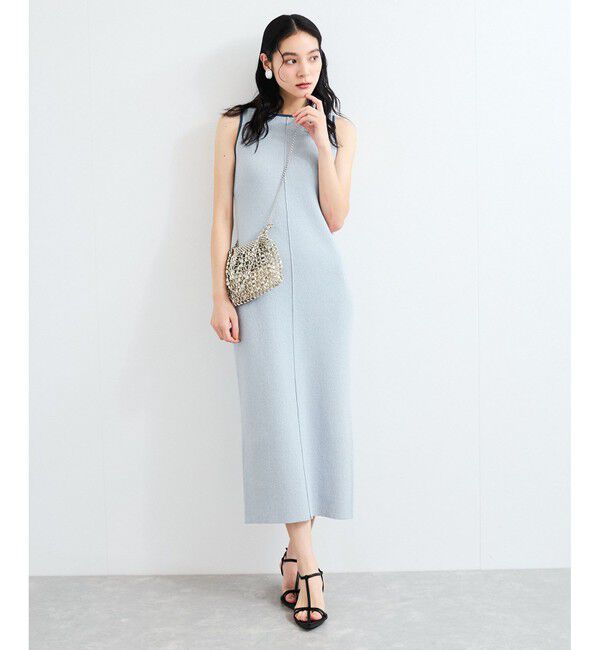 VIS「配色ニットタンクワンピース」|ワンピース|