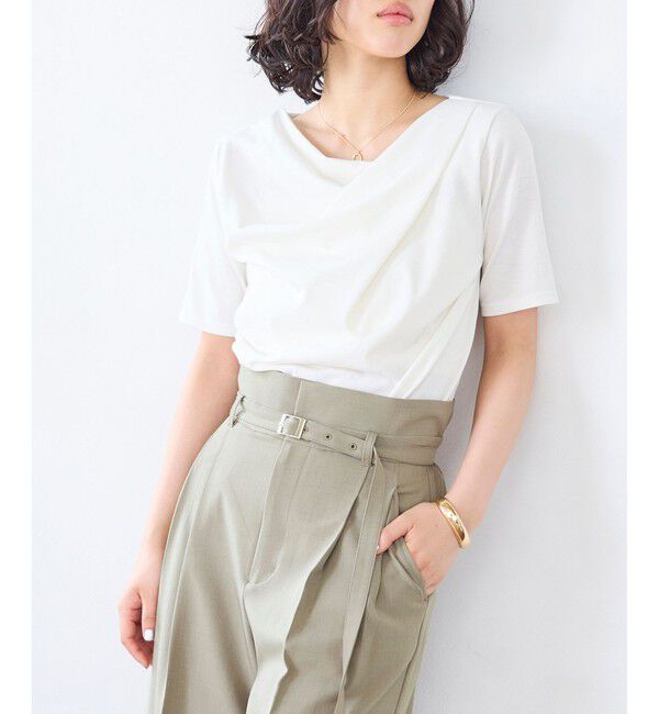 VIS「【夏トク価格】半袖ドレーププルオーバー」|Tシャツ・カットソー|