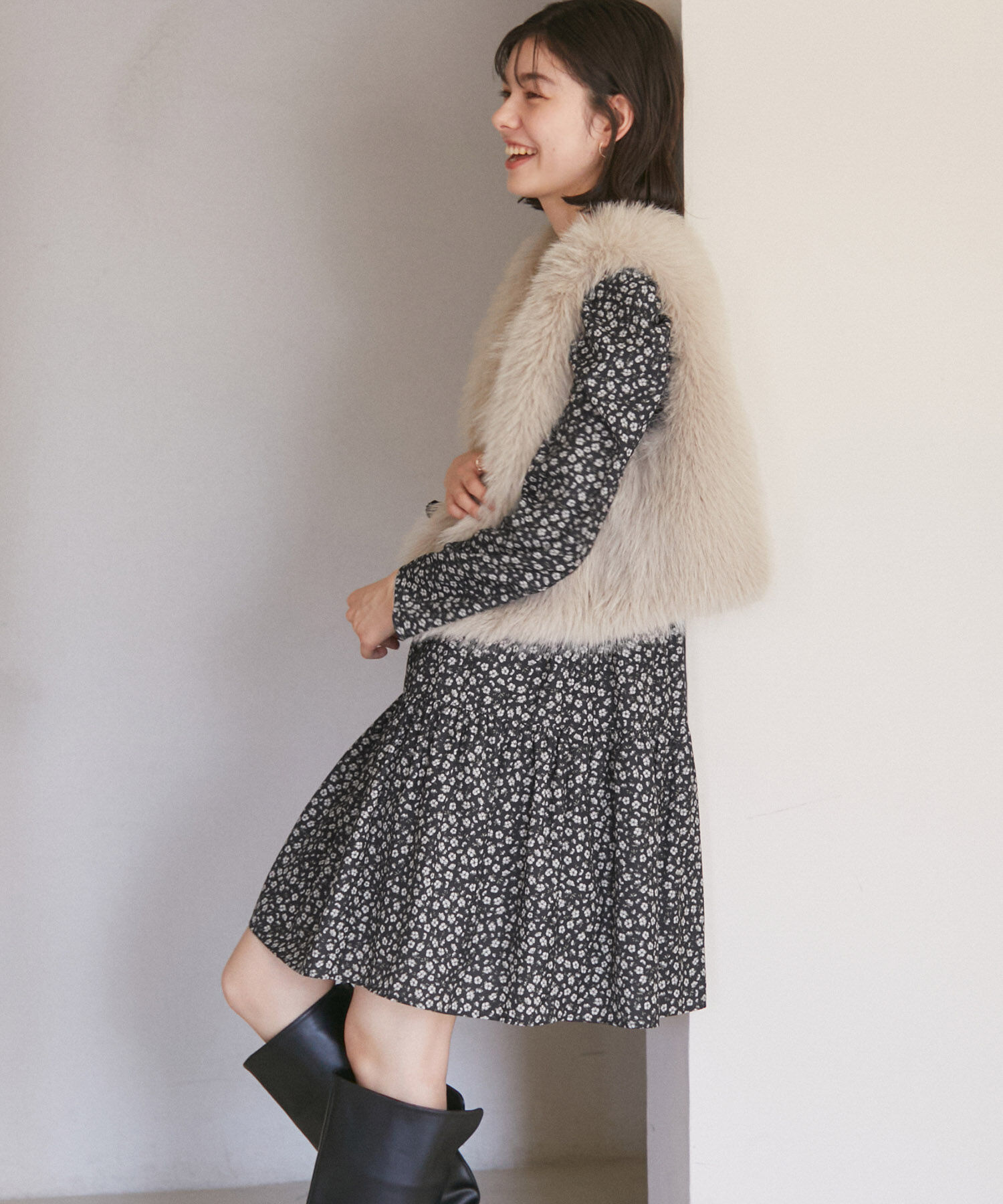 Rope&rsquo;Picnic「小花柄ワンピース/リンクコーデ」|ワンピース|