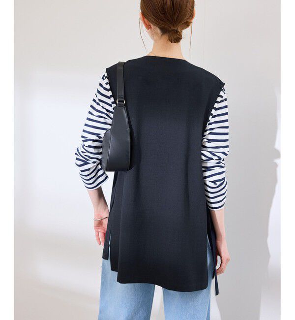 Rope&rsquo;Picnic「【抗菌防臭・接触冷感・UVカット】カナパノースーリーブジレ/セットアップ対応」|ベスト・ジレ|