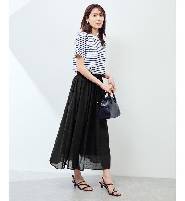 Rope&rsquo;Picnic「【emur/エミュール】シアーリネンタンブラーイージースカート」|スカート|