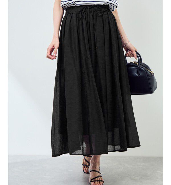 Rope&rsquo;Picnic「【emur/エミュール】シアーリネンタンブラーイージースカート」|スカート|