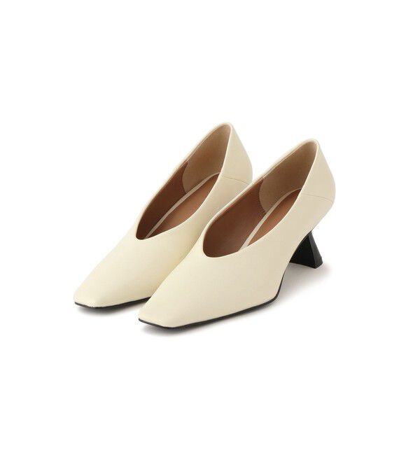 ADAM ET ROPE'「変形ヒール甲深パンプス」|パンプス|